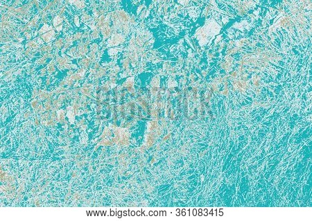 Abstract Turquoise, Blue And Khaki Colors Background For Design.