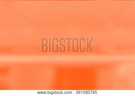 Abstract Blurred Coral Color Background For Design.
