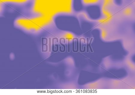 Abstract Blurred Violet, Purple And Yellow Colors Background For Design.