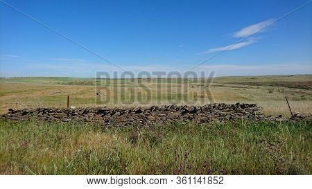 Landscape Of National Park Zona De Interes Regional Llanos De Caceres Y Sierra De Fuentes In Extrema