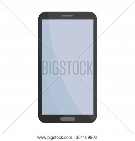 Smartphone On White Background. Mobile Phone Icon. Vector Illustration Eps 10.