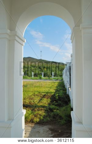 Paysage avec un mГўt