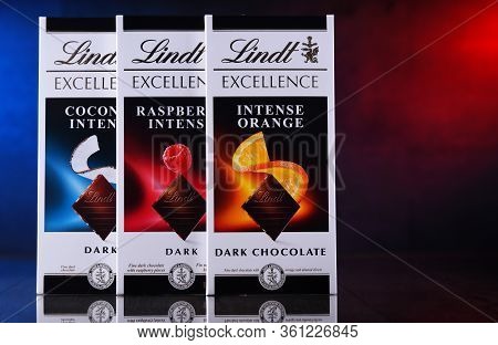 Lindt Chocolate Bars Of Different Tastes