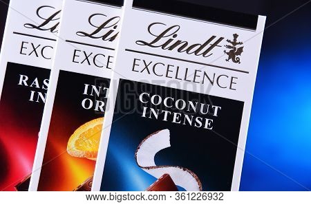 Lindt Chocolate Bars Of Different Tastes