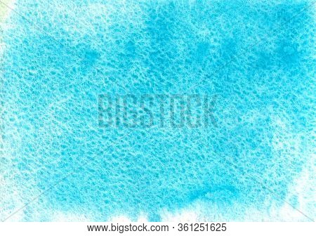 Abstract Hand Drawn Watercolor Background. Blue Watercolor Background.