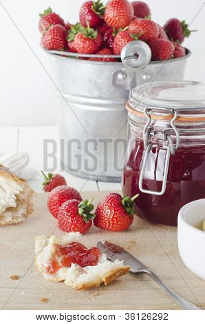 Geléia de morango fresca