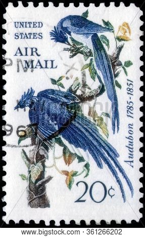 Saint Petersburg, Russia - April 01, 2020: Postage Stamp Printed In United States With The Image Of 