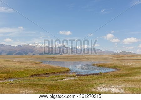 Mongolia Landscape. Altai Tavan Bogd National Park In Bayar-ulgii