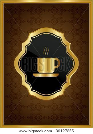 Copertura di coffe house menu