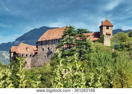 Runkelstein Castle (castel Roncolo) Is A Medieval Fortification Near The City Of Bolzano In South Ty