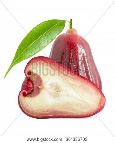 Rose Apples Isolated On White Background,clipping Path.
