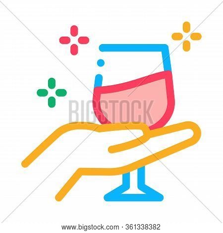 Wine Testing Icon Vector. Wine Testing Sign. Color Symbol Illustration
