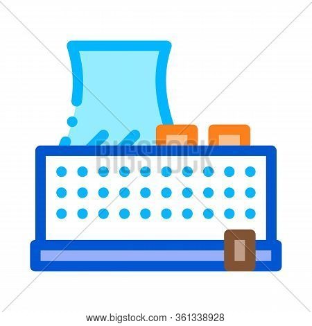 Single Tower Nuclear Power Plant Icon Vector. Single Tower Nuclear Power Plant Sign. Color Symbol Il