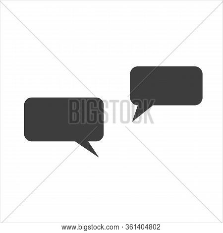 Sms Messages. Speech Bubbles. Short Message Service Bubbles.
