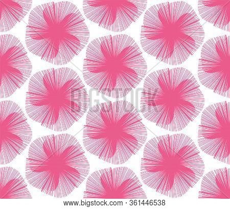 Sakura Japanese Style Pink Flower Seamless Pattern