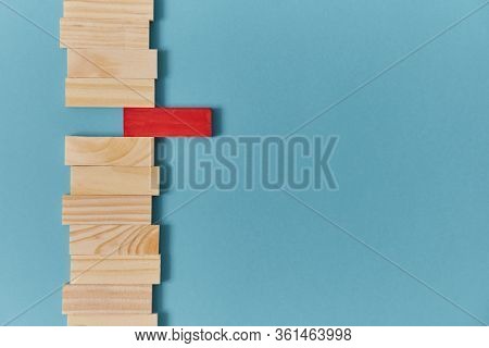 Stand Out From Crowd Mockup. Not Like Everyone. White Crow. Uniqueness And Originality. Wooden Plank