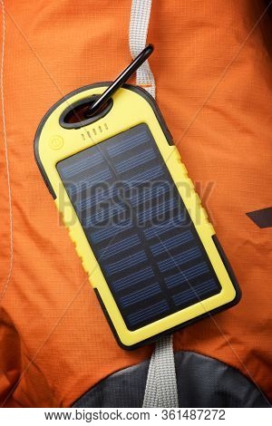 Portable solar cell for nature excursions.