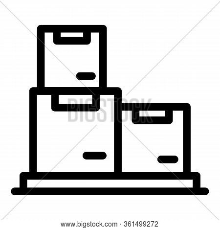 Box File Storage Icon. Outline Box File Storage Vector Icon For Web Design Isolated On White Backgro