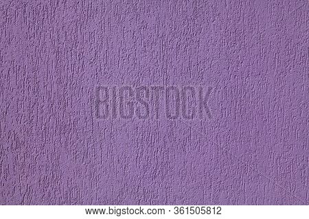 Purple Wall, Texture, Background. Plastered Building Wall, Painted With  Violet Water-based Paint. D