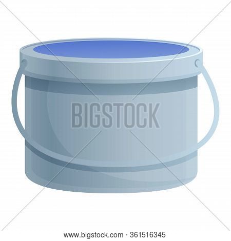 Glue Bucket Icon. Cartoon Of Glue Bucket Vector Icon For Web Design Isolated On White Background