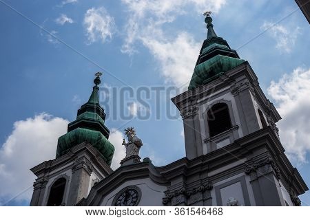 View Of Mariahilf Church In Mariahilfer Strasse, Vienna