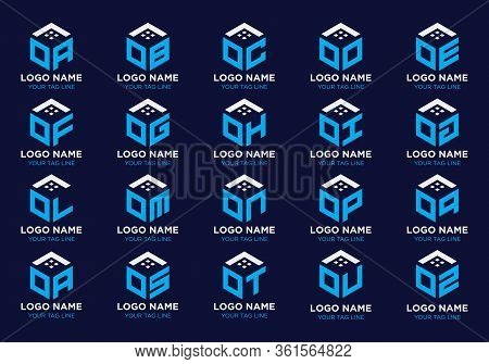 Property And Construction Logo Design For Business Corporate Sign With Creative Modern Trendy. Vecto