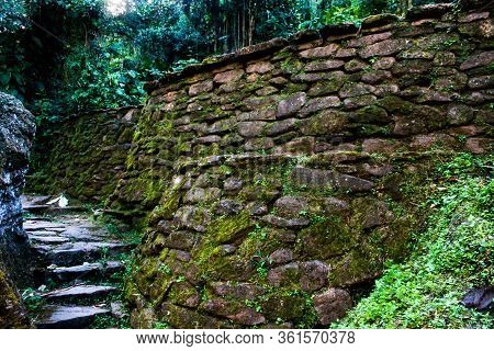 Side Walls Made Of Stones In Ciudad Perdada (indigenous Name Teyuna)