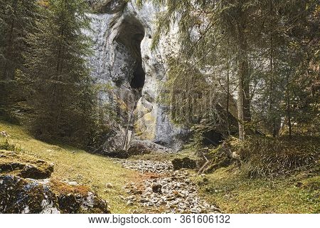 Humpleu Grotto In Valea Firii, Apuseni Mountains, Romania