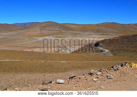 Panoramic Of The Chuculaqui Train Station, The Highest Of The 