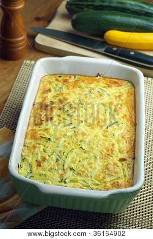 Courgette และ Feta Souffle