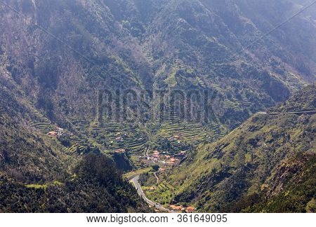 View The Pass Boca Da Encumeada On Madeira Island. Portugal
