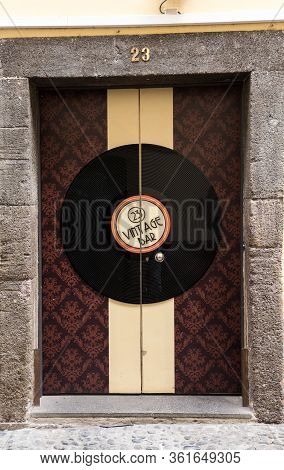 Funchal, Madeira, Portugal -  September 4, 2016: Zone Velha - The Oldest District Famous For Its Bes