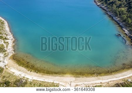 An Aerial View Of Salamustica In The Rasa Bay, And The Sinking German Ship Fritz From World War Ii, 