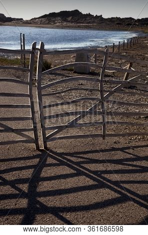 The Menorcan Barriers Are Doors Made Of Olive Wood (ullastre) Used In The Rural Environment Of The I