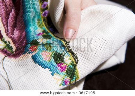 Cross Stitch Art In The Making