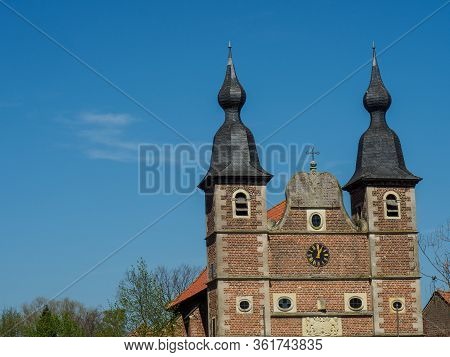 the Castle of raesfeld in the german muensterland