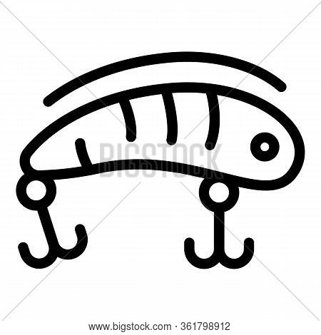 Fake Fish Bait Icon. Outline Fake Fish Bait Vector Icon For Web Design Isolated On White Background