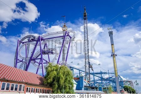 Stockholm/sweden - July 30, 2017 - Grona Lund Amusement Park