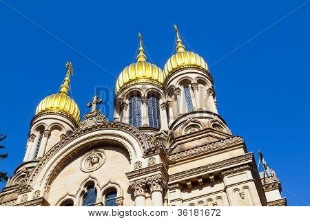 Russische orthodoxe kapel Wiesbaden, Duitsland