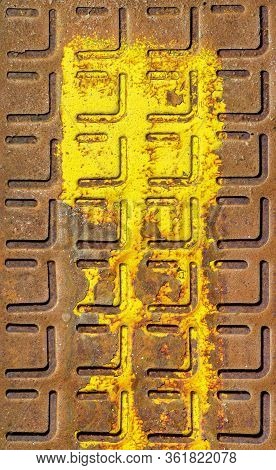 Rusty Manhole Cover