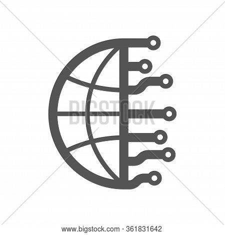 Internet Of Things, Iot, Iiot And Networking Concept For Connected Devices. Digital Planet, Industry