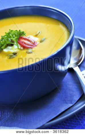Sopa de calabaza o calabaza