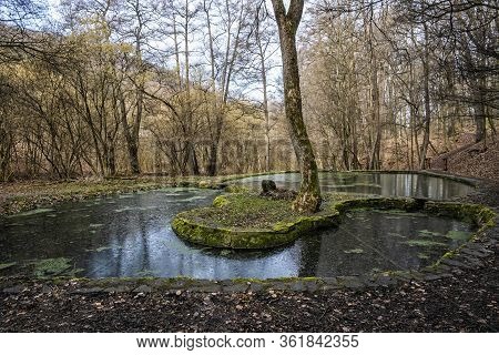 Lake In Forest, Siatorska Bukovina, Slovakia. Slovak Republic. Travel Destination. Seasonal Natural 