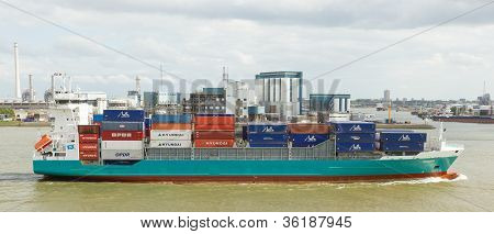 Containers On A Containership
