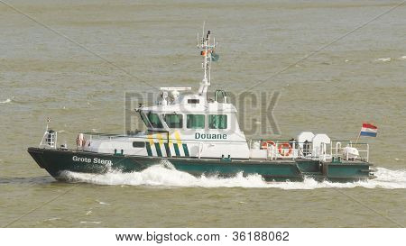 Dutch Coast Guard (douane, Customs) Ship In Rotterdam