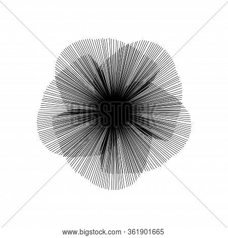 Sakura Japanese Flower Icon In Flat Style On White