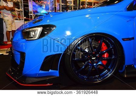 Pasay, Ph - Apr 23: Subaru Wrx Wheel At Trans Sport Show On April 23, 2017 In Pasay, Philippines. 
