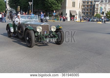 Brescia, Italy - May 19 2018: Invicta S 1933 Is An Old Racing Car In Rally Mille Miglia 2018, Live S