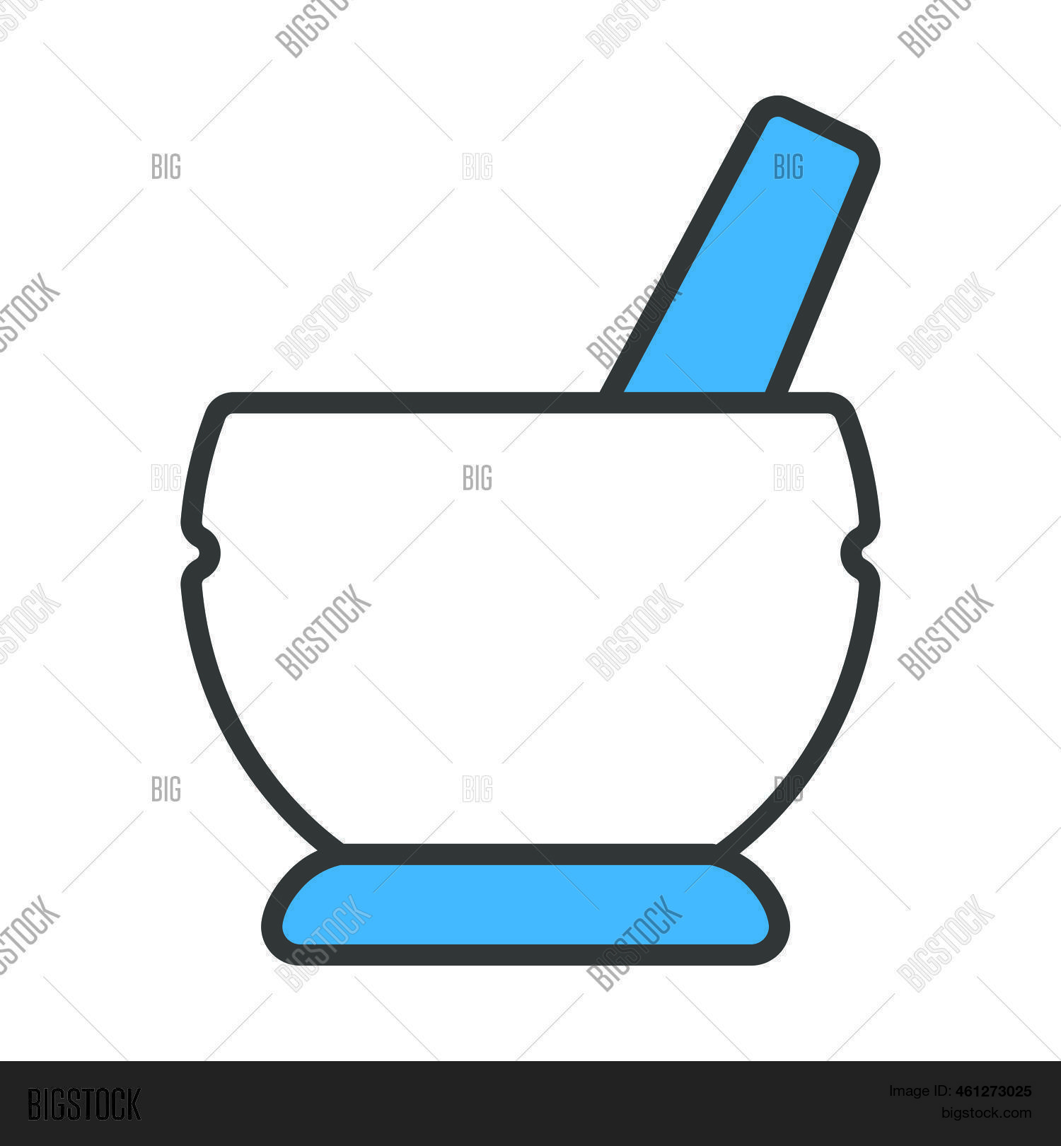 Mortar Pestel Icon. Vector & Photo (Free Trial) Bigstock