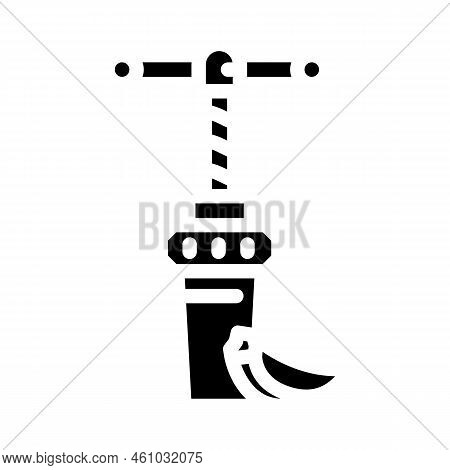 Garlic Press Glyph Icon Vector. Garlic Press Sign. Isolated Symbol Illustration